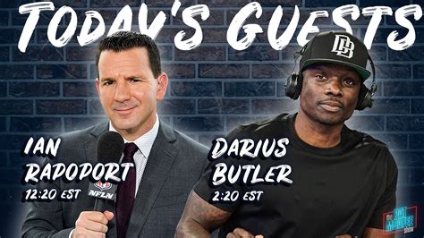 Pat McAfee on Twitter: "BIG BIG show today with @RapSheet & @DariusJButler Watch LIVE ~> https ...