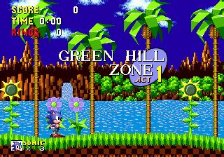 Zone: 0 > Sonic 1 > Green Hill Zone