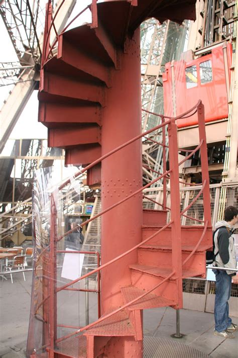 Wow! Original Eiffel Tower Stairs to the third floor, only 32 inch wide ...