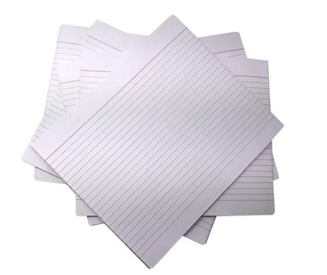 Answer Sheets/EXAM Sheets Both Side Ruled [ Count 60 Sheets Without FOLD, with Folding 120 ...