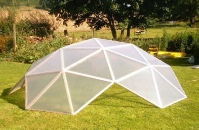 Low cost geodesic dome greenhouse kit