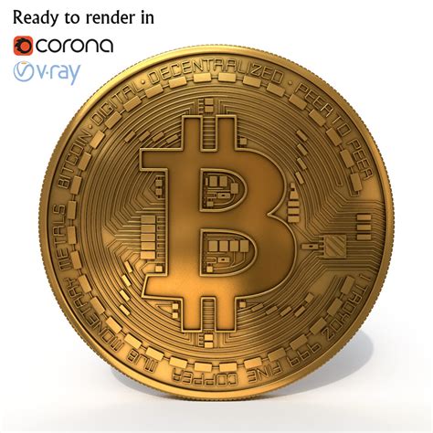 Bitcoin 3D model | CGTrader