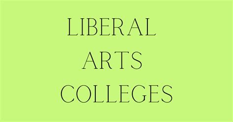 Are Liberal Arts Colleges Good? - Transfer Goat