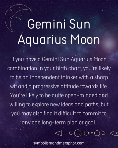 12 Gemini Sun Aquarius Moon Personality Traits