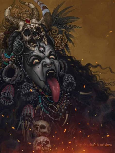 Kali Ma painting by Shashank Mishra - Art, Your Heart. | Shiva tattoo ...