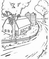 Farm Scene Coloring Pages sketch template