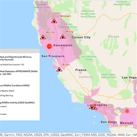 Map Of Wildfires In California – Verjaardag Vrouw 2020