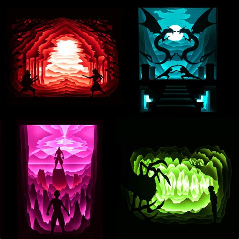 Avatar themed Light-Boxes. Blood bending, Dancing Dragon, Sozin’s comet and Koh the Face stealer ...