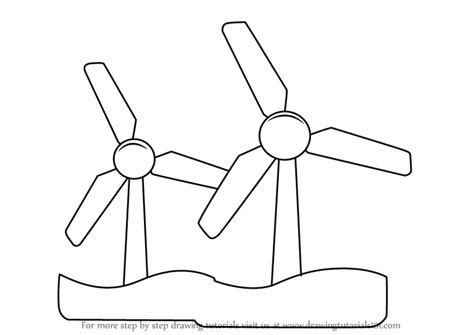 How To Draw A Wind Turbine - Mage Drawing Ideas