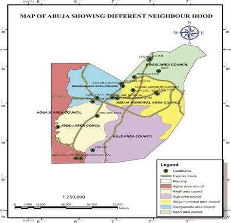 Geographical Map of Abuja Source: Federal Capital Development ...