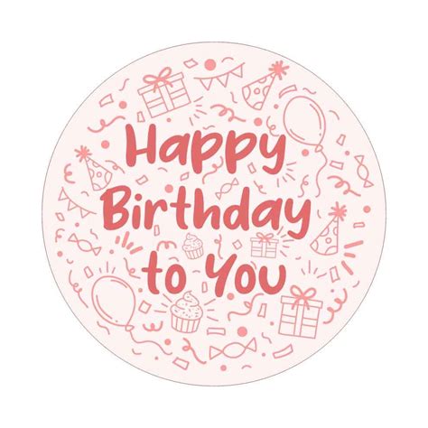 Birthday Sticker Template in PSD, Illustrator, Word, Pages - Download | Template.net