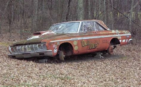 Old Plymouth drag car | Abandoned cars, Junkyard cars, Drag racing cars