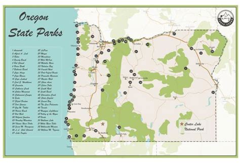 Oregon State Parks Map - Printable Map