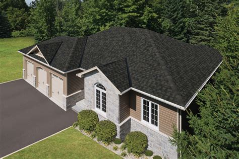 IKO Nordic Glacier Black Brown Roof | Hip roof design, Residential roofing shingles ...