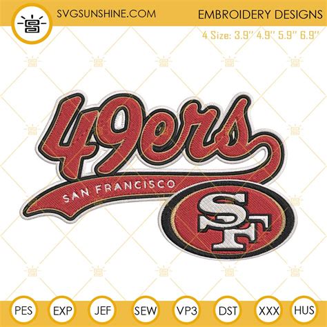 San Francisco 49ers Embroidery Designs