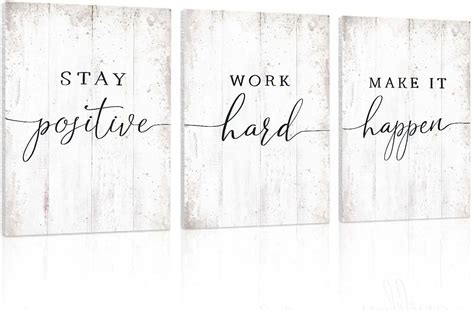 Inspirational Quotes Office Wall Art: Motivational Poster Positive ...