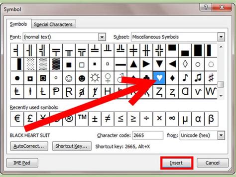 Wingdings Heart Symbol Shape On Your Keyboard - Type in Windows