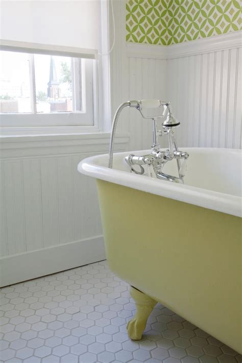 A fresh coat of paint on a classic clawfoot tub brings new life to the ...