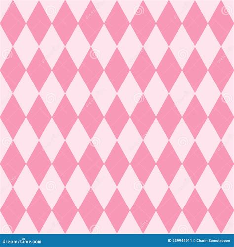 Diamond Shape Background Pink Color, Vector Illustrator, Seamless Pattern Stock Illustration ...