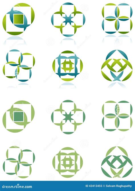 Square and circle stock vector. Illustration of curve - 43413455