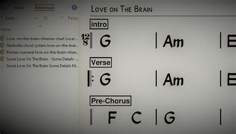 Love on The Brain Rihanna Chart Chords - Luke | Hotmart