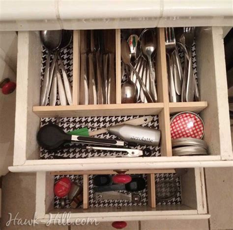 How to Make DIY Kitchen Drawer Dividers | Hawk Hill