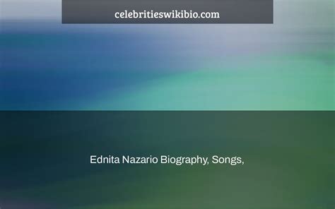 Ednita Nazario Biography, Songs, & Albums