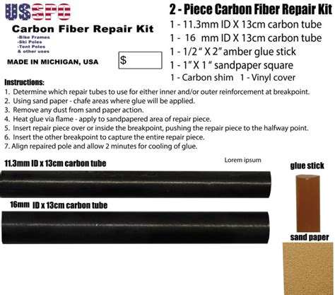 Carbon Fiber Repair Kit - United States Ski Pole Company