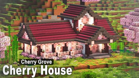 Minecraft: How to build a Japanese Cherry House | Easy Tutorial - YouTube