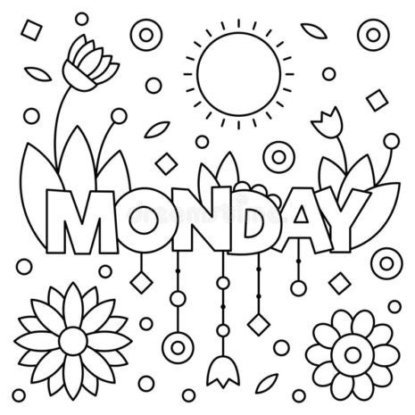 Monday Coloring Pages Free