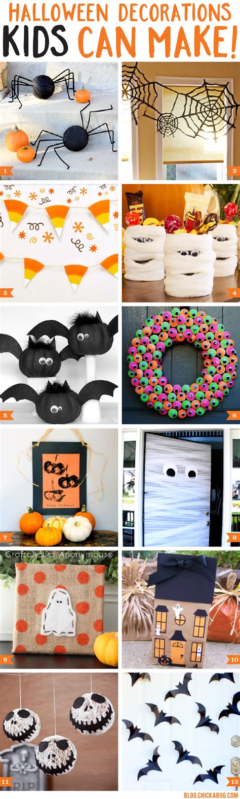 Halloween decorations kids can make - Chickabug