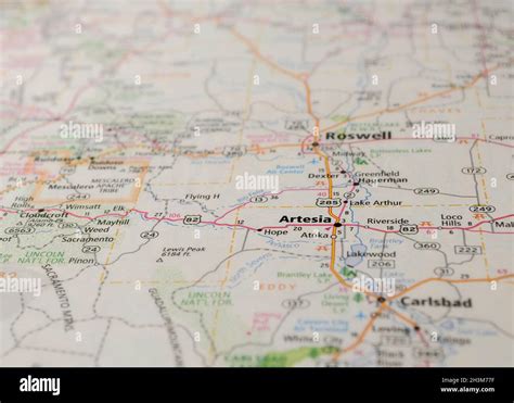 Map of artesia new mexico hi-res stock photography and images - Alamy