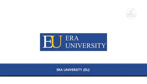 Era University (EU) invited Applications from eligible candidates for the following post of ...