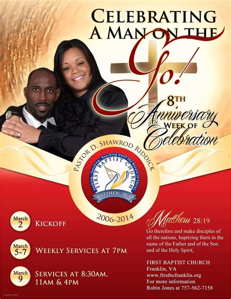 Pastor Anniversary Flyer Free Template Of Church Anniversary Flyer Word Document ...