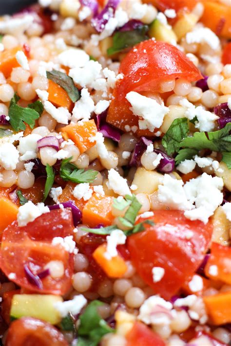 Spicy Israeli Couscous Salad | Recipe | Couscous recipes, Couscous, Israeli couscous salad