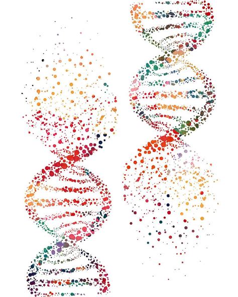 DNA Molecule Science Art Print, Genetics Art illustration | Tatuaje de adn, Arte biología, Arte adn