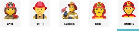 🧑‍🚒 Firefighter emojis 🧑🏻‍🚒🧑🏼‍🚒🧑🏽‍🚒🧑🏾‍🚒🧑🏿‍🚒👨‍🚒👩‍🚒