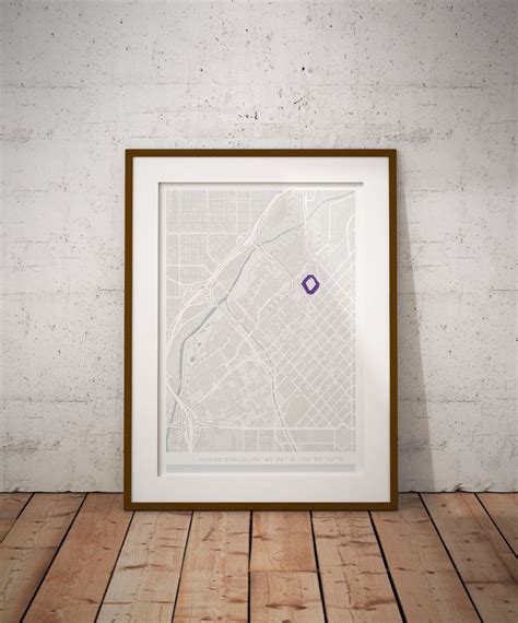 Coors Field Stadium Map Coors Field Map Art Map - Etsy