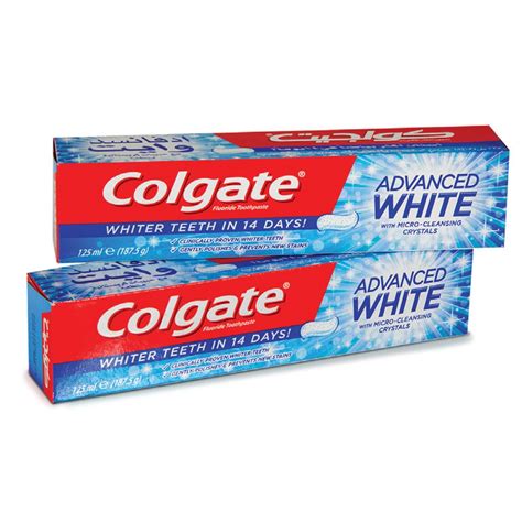 Colgate Toothpaste Advanced Whitening 125ml x 2pcs - My247Mart |1ST ...