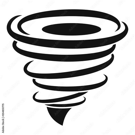 Power tornado icon. Simple illustration of power tornado vector icon for web design isolated on ...