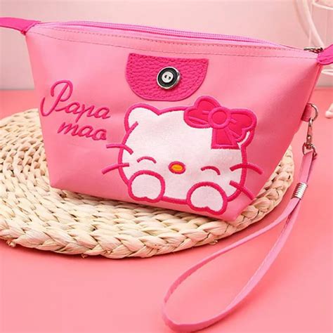 Aliexpress.com : Buy Lovely Makeup Bag Hello Kitty Cute Cartoon Cosmetic Bag Portable Pouch ...