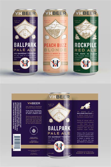 Beer Can Packaging Design — VH Beer | Beer, Beer can, Packaging design ...