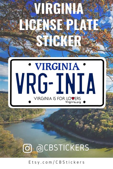 Virginia License Plate Vinyl Decal Virginia Sticker Laptop | Etsy | License plate, Vinyl decals ...