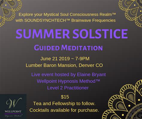 Summer Solstice Guided Meditation - The Lumber Baron Inn