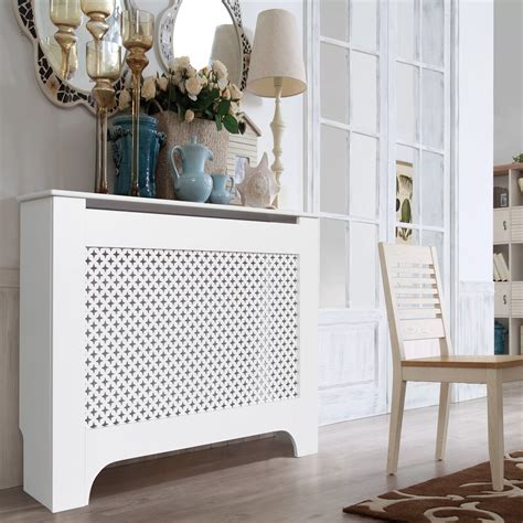 Richmond Medium White Painted Radiator Cover | Departments | DIY at B&Q