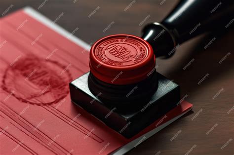 Premium AI Image | Red wax seal or stamp isolated