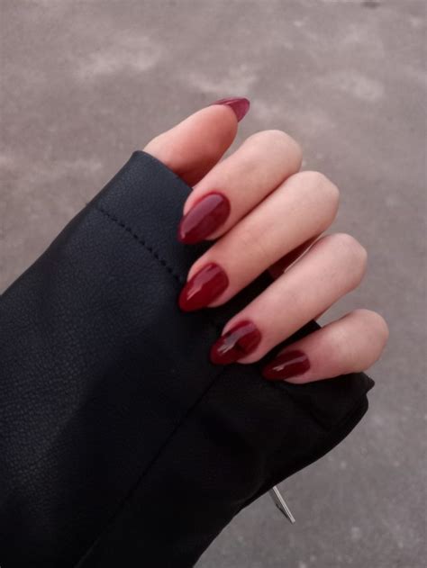 Dark red nails | Dark red nails, Red gel nails, Dream nails