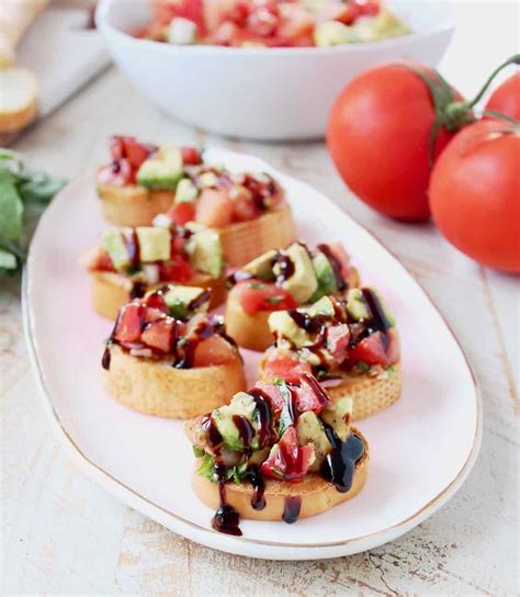 Avocado Bruschetta | Quick & Easy Recipe - WhitneyBond.com