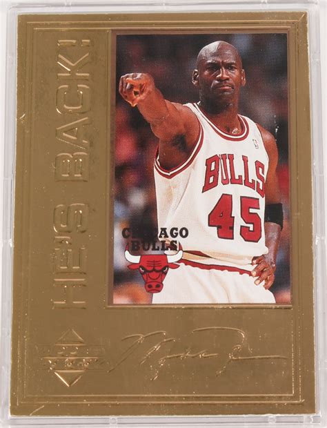 1996 Michael Jordan LE 22kt Gold Upper Deck Baseball Card | Pristine Auction