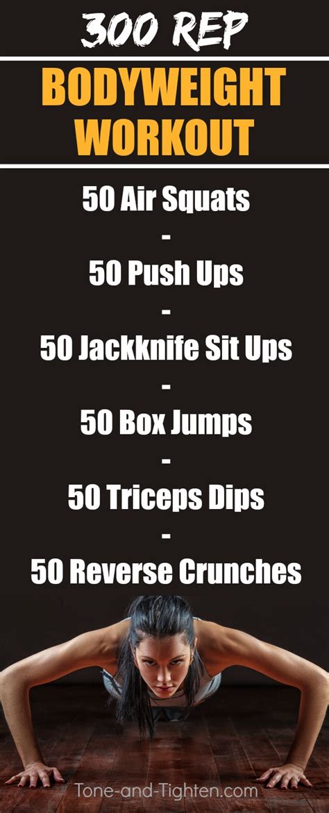 300 Rep Bodyweight Workout | Tone and Tighten